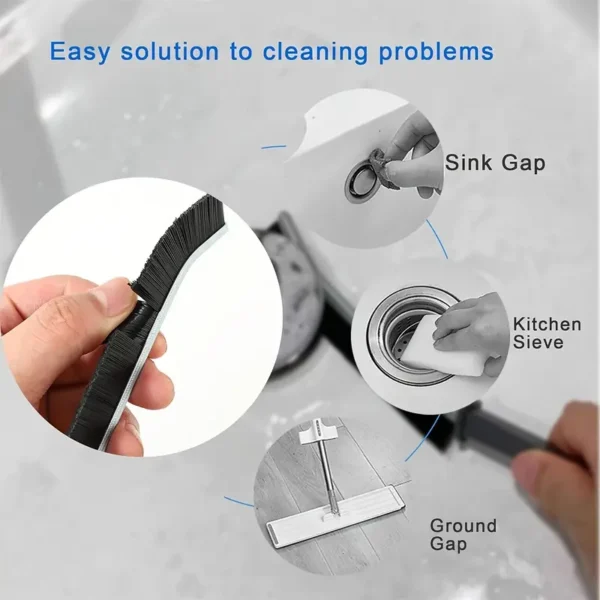 3-Pack Multi-Purpose Crevice Cleaning Brushes - Image 2