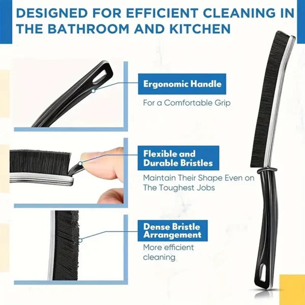 3-Pack Multi-Purpose Crevice Cleaning Brushes - Image 3