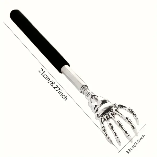 Adjustable Stainless Steel Back Scratcher with Retractable Claws - Image 2
