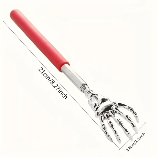 Adjustable Stainless Steel Back Scratcher with Retractable Claws - Image 3