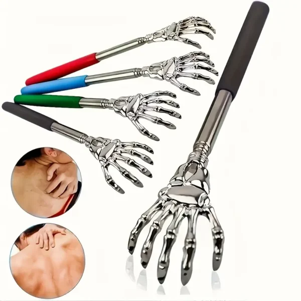 Adjustable Stainless Steel Back Scratcher with Retractable Claws