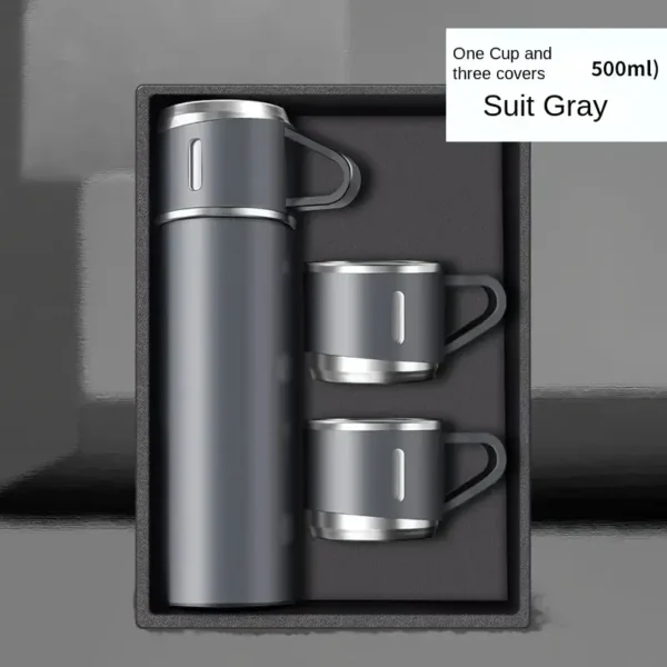 Stylish Stainless Steel Thermal Flask - 500ml - Image 3